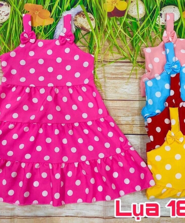 ĐẦM CHẤM BI ĐỦ MÀU 