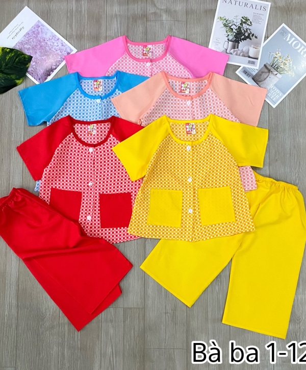 SET BÀ BA  PHỐI KIỂU CHO BÉ