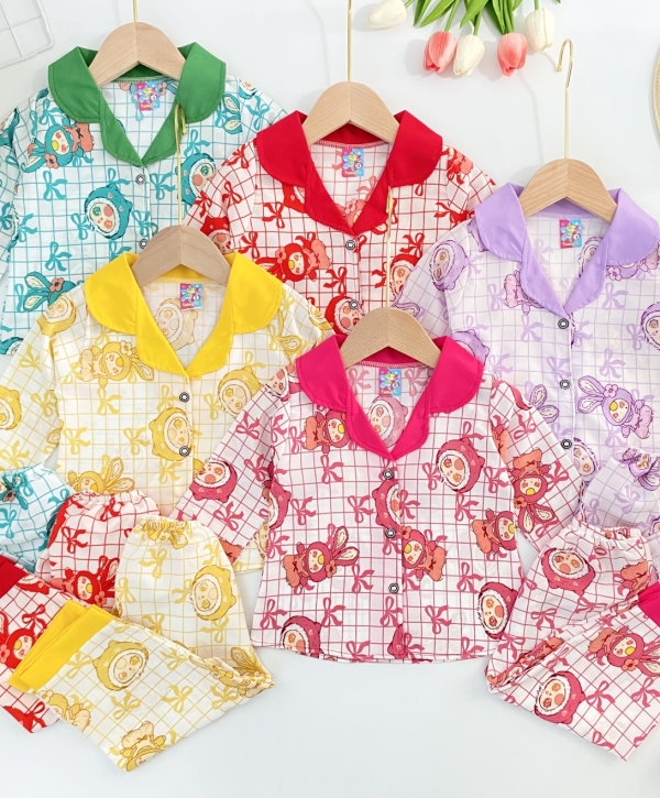 Bộ tay dài pijama bé gái