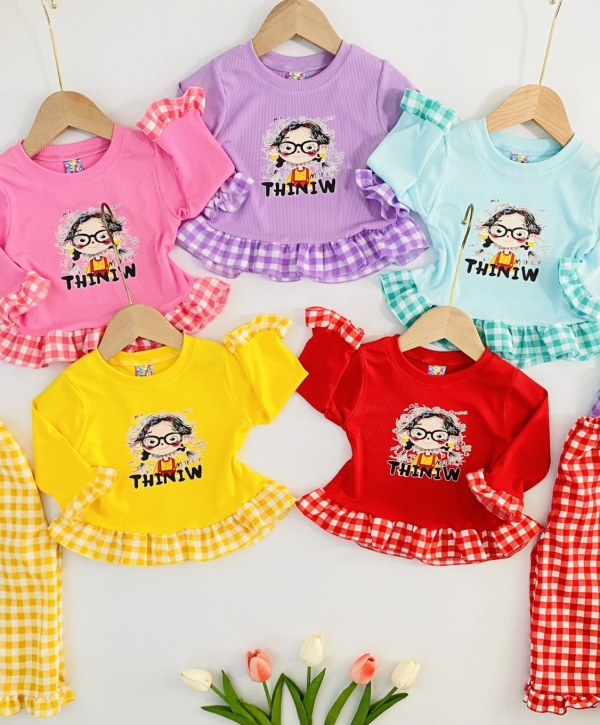 Bộ tay dài quần dài siêu hot cho bé