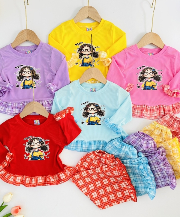 Tay dài quần dài cho bé size 1-12, 18-XL