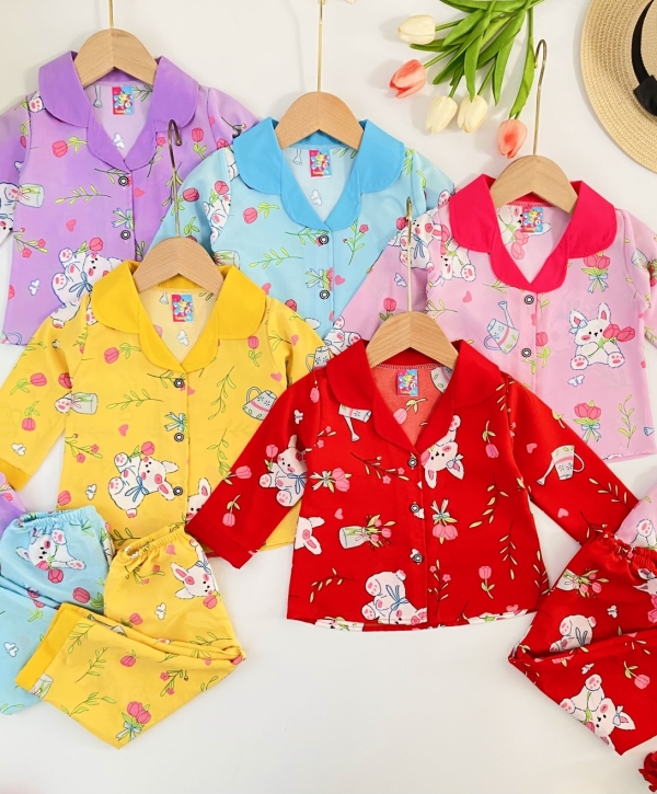 Bộ tay dài lụa cho bé 1-12